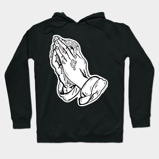 Washing Hands Praying Hands Hoodie by Noah Sturm